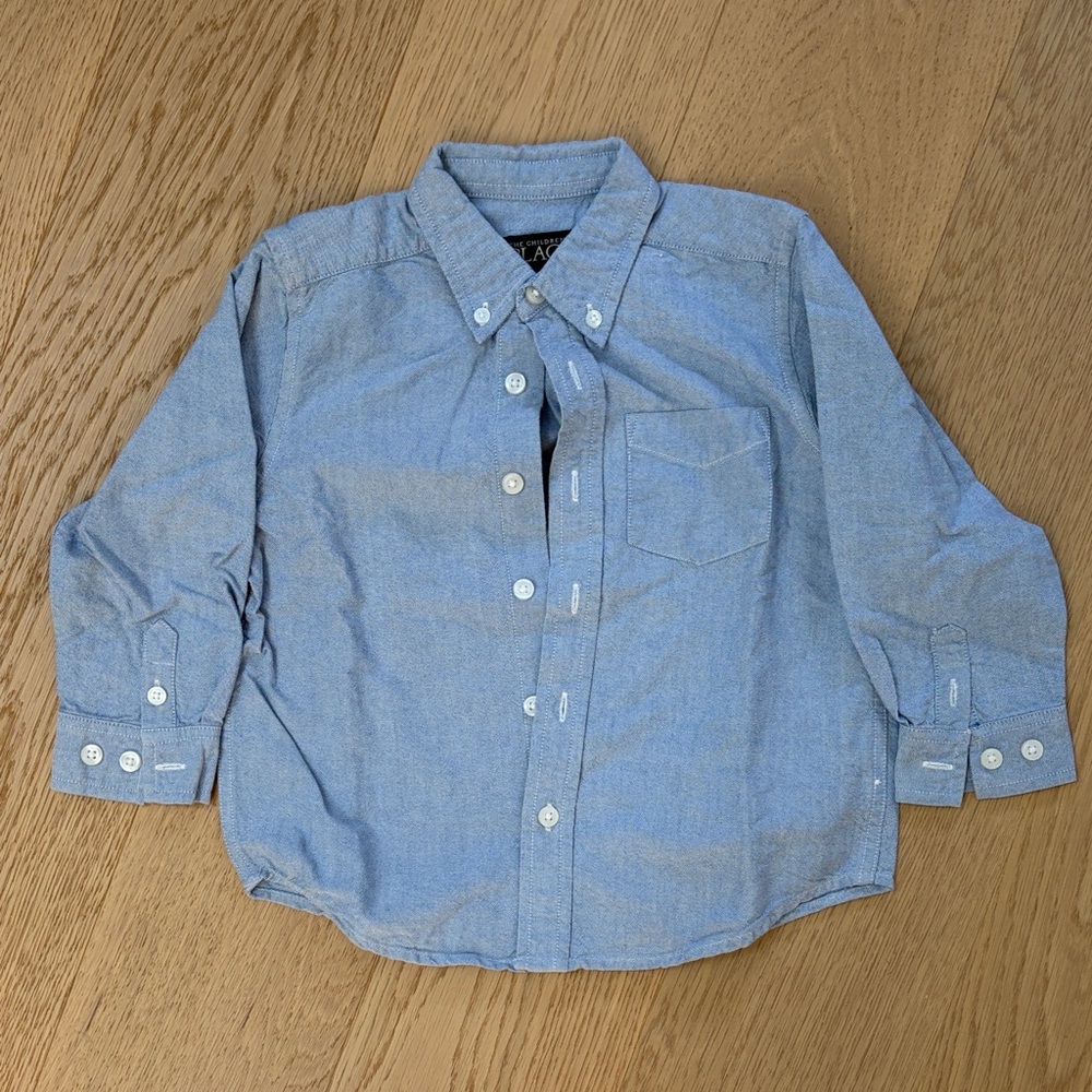 Kids Button-Down Oxford Shirt - Light Blue